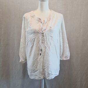 5/$15 STYLUS XXL ladies long-sleeved, Drawstring V-neck, 2 front pockets, EUC